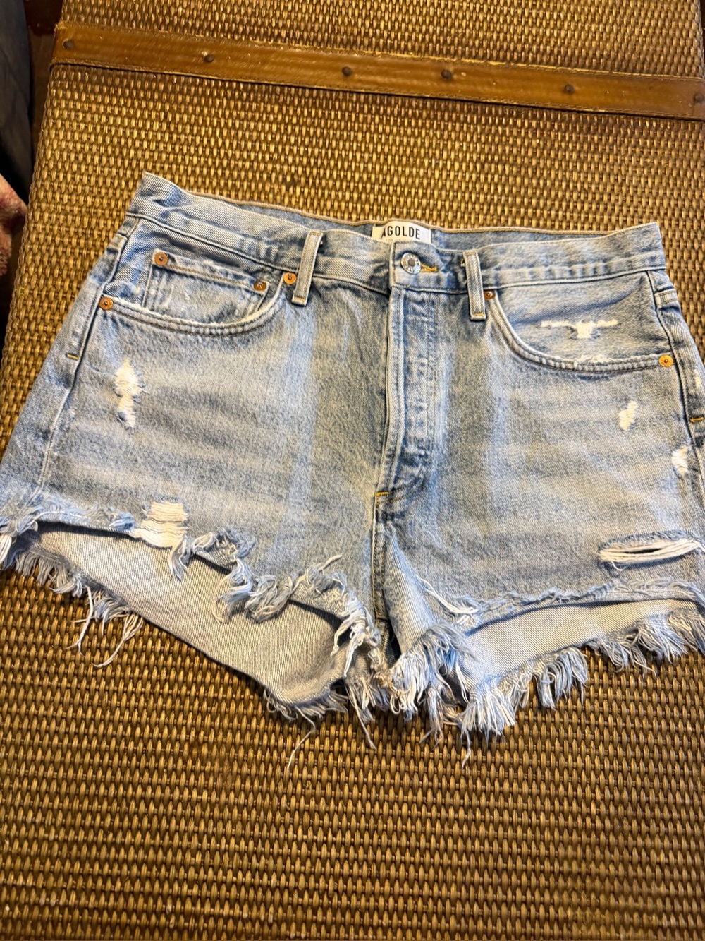Agolde Parker Denim Shorts Size 29
